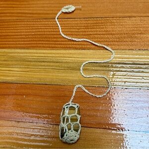 Pendulum made of Tiger Eye Stone and crochet chain. Handmade